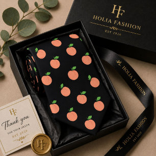 Sweet Summer Peach Pattern Tie