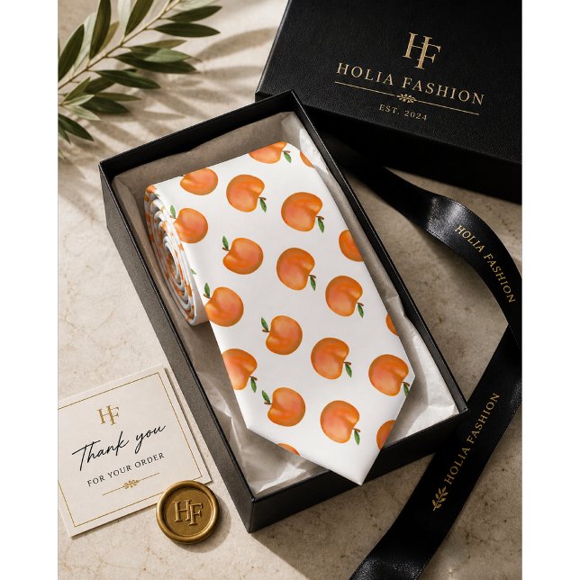 Sweet Summer Peach Pattern Tie (Creator Uploaded)