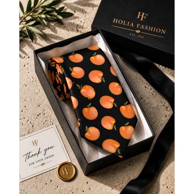 Sweet Summer Peach Pattern Tie (Creator Uploaded)