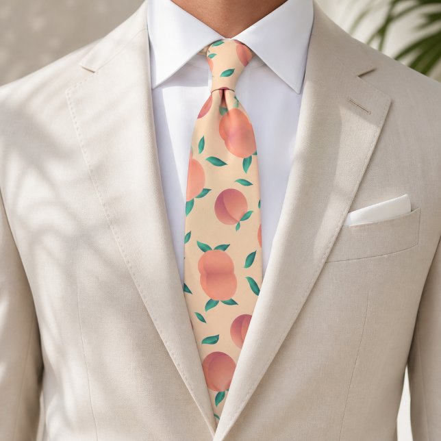 Sweet Summer Peach Pattern Tie (Creator Uploaded)