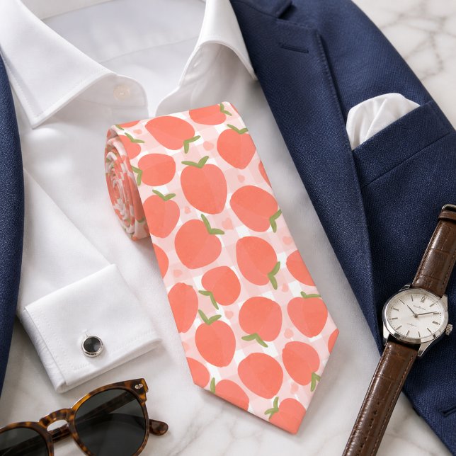 Sweet Summer Peach Pattern Tie (Creator Uploaded)