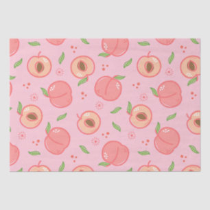 Sweet Summer Peach Pattern Tissue Paper