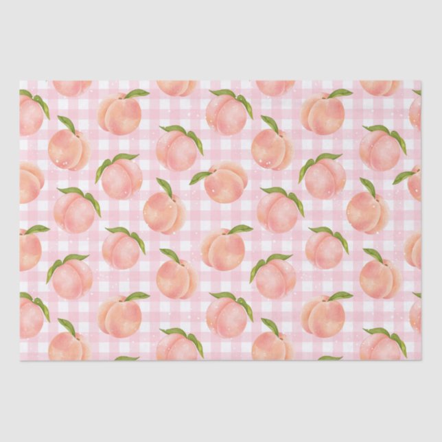 Sweet Summer Peach Pattern Tissue Paper (Front)