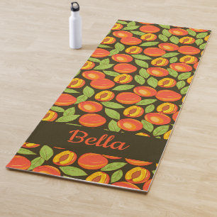 Sweet Summer Peach Pattern Yoga Mat