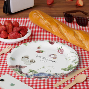 Sweet Summer Picnic Baby Shower Paper Plate