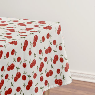 Sweet Summer Red Cherries Garden  Tablecloth
