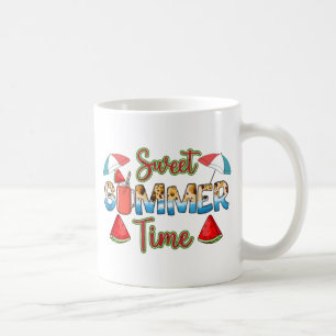 Sweet Summer Time Colourful Watermelon Slice Coffee Mug