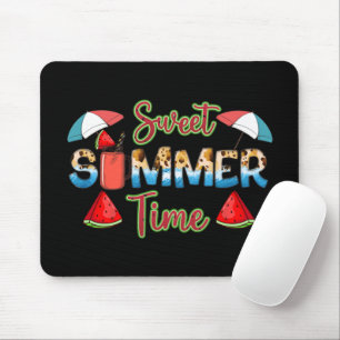 Sweet Summer Time   Colourful Watermelon Slice Mouse Mat