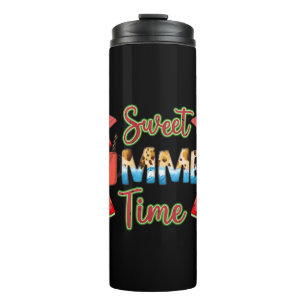 Sweet Summer Time   Colourful   Watermelon Thermal Tumbler