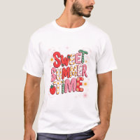 Sweet Summer Time Coquette Strawberry Retro Beach 