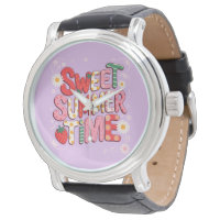 Sweet Summer Time Coquette Strawberry Retro Beach 
