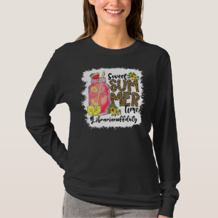 Sweet Summer Time Last Day Of School Librarian Off T-Shirt