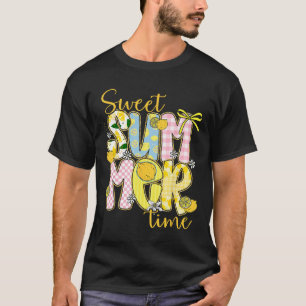 Sweet Summer Time Lemon Coquette Bow Family Vacati T-Shirt