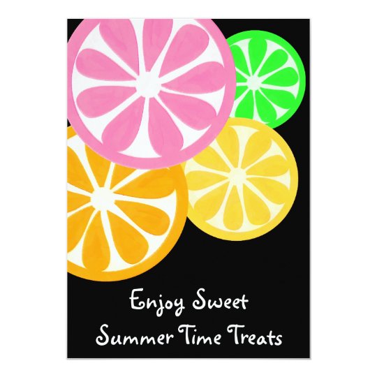 Sweet Summer Time Treats Party Invite