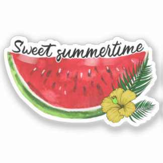 Sweet Summer Time | Watercolor Watermelon