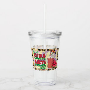 Sweet Summer Time Watermelon, Beach & Leopard Acrylic Tumbler