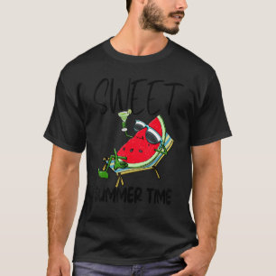 Sweet Summer Time Watermelon Women Love Melon Fr T-Shirt