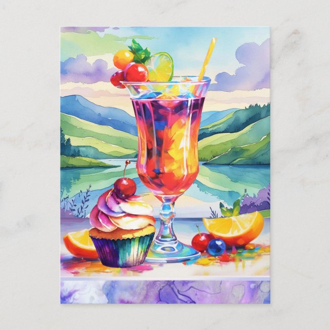 SWEET SUMMER TREATS POSTCARD (Front)