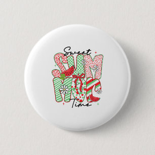 Sweet Summer Vibes Watermelon Coquette Bow Beach V 6 Cm Round Badge