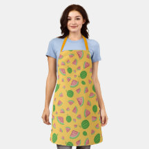 Sweet Summer Watermelon Pattern Apron
