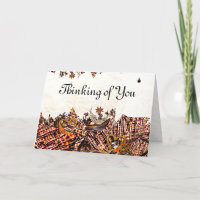 SWEET SUN DAY! :) 5 X 7 "THINKING OF YOU" CARD