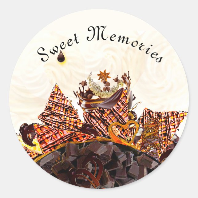 SWEET SUN DAY! :) CLASSIC ROUND STICKER (Front)