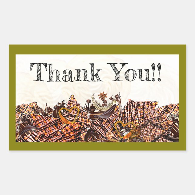 SWEET SUN DAY! :) RECTANGULAR STICKER (Front)