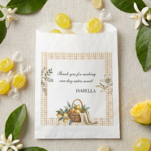 Sweet Sunshine Little Lemon Picnic Birthday Favour Bags