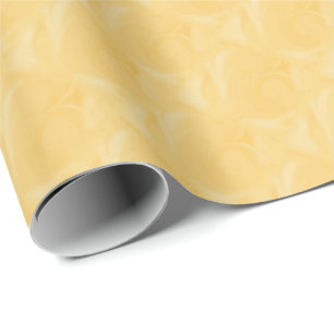 Sweet Sunshine Yellow Swirls Wrapping Paper
