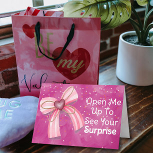 Sweet Surprise Valentine's Day Holiday Card