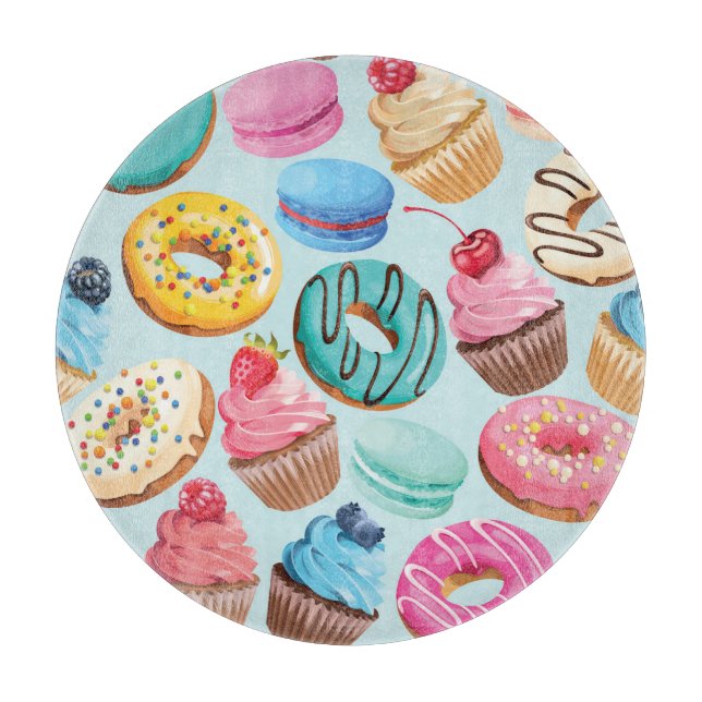 Sweet Sweets: Pattern of Delight. Cutting Board (Front)
