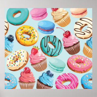 Sweet Sweets: Pattern of Delight. Poster