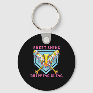 Sweet Swing Dripping Bling Softll Ice Cream Drip S Key Ring