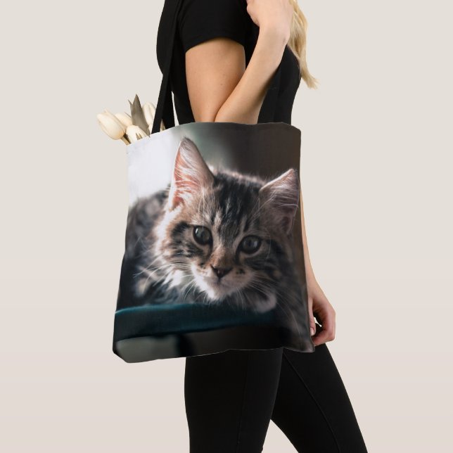 Sweet Tabby Tote Bag (Close Up)