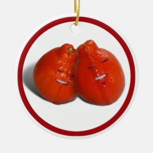 Sweet Tangerines Ceramic Tree Decoration
