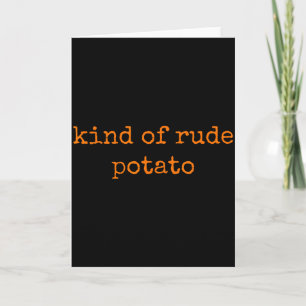Sweet Tato And Kind Of Rude Tato Cute Couples - Pa Card