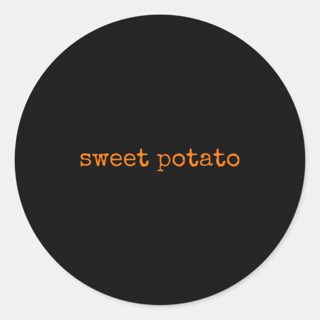 Sweet Tato And Kind Of Rude Tato Cute Couples - Pa Classic Round Sticker (Front)