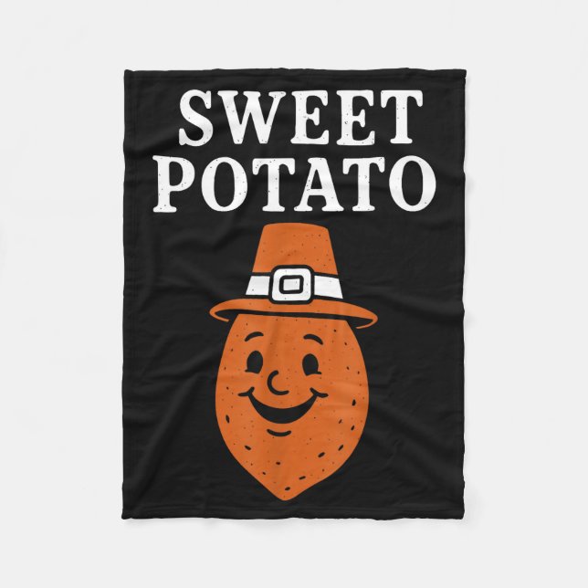 Sweet Tato And Kind Of Rude Tato  Fleece Blanket (Front)