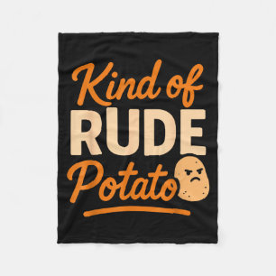 Sweet Tato And Kind Of Rude Tato  Fleece Blanket