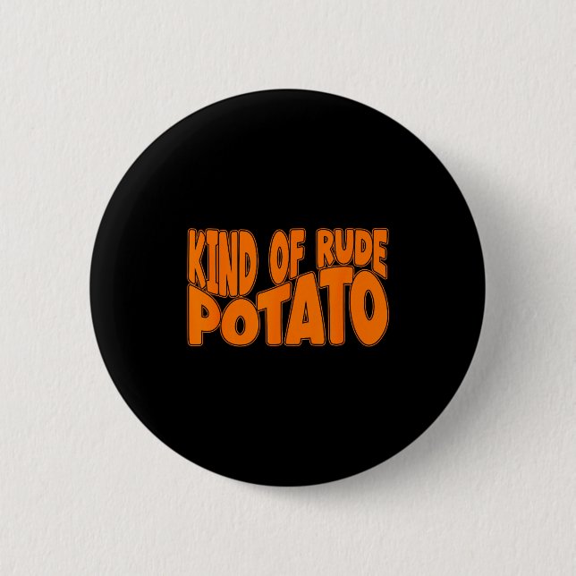Sweet Tato And Kind Of Rude Tato, Thanksgiving Cou 6 Cm Round Badge (Front)