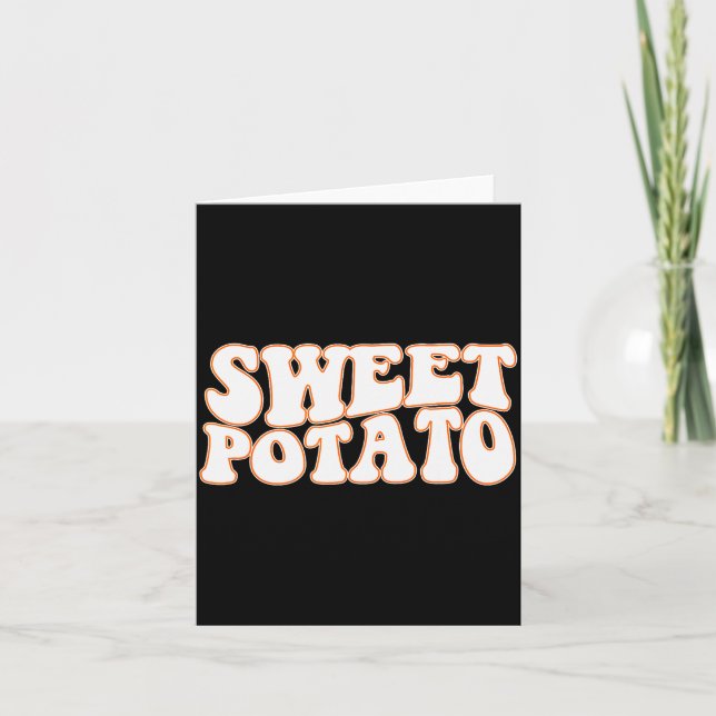Sweet Tato And Kind Of Rude Tato, Thanksgiving Cou Card (Front)