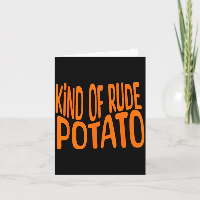 Sweet Tato And Kind Of Rude Tato, Thanksgiving Cou Card (Front)