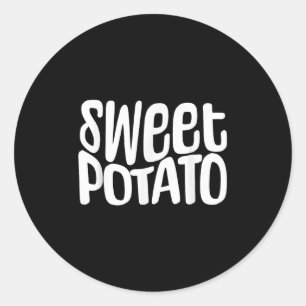 Sweet Tato And Kind Of Rude Tato, Thanksgiving Cou Classic Round Sticker