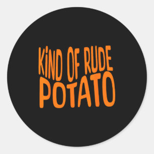 Sweet Tato And Kind Of Rude Tato, Thanksgiving Cou Classic Round Sticker