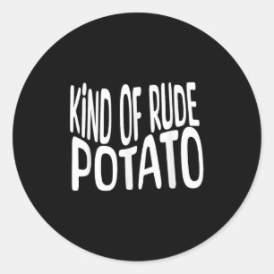 Sweet Tato And Kind Of Rude Tato, Thanksgiving Cou Classic Round Sticker