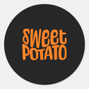 Sweet Tato And Kind Of Rude Tato, Thanksgiving Cou Classic Round Sticker