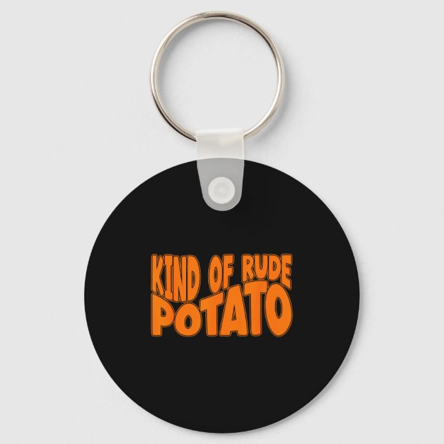Sweet Tato And Kind Of Rude Tato, Thanksgiving Cou Key Ring (Front)