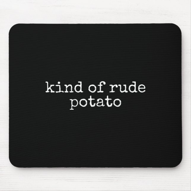 Sweet Tato And Kind Of Rude Tato, Thanksgiving Cou Mouse Mat (Front)