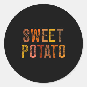 Sweet Tato Grouchy Tato Vintage Classic Round Sticker