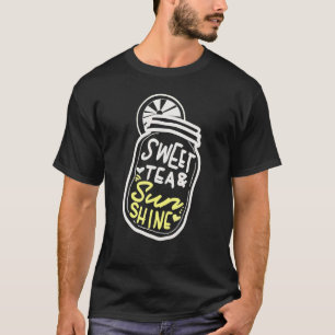 Sweet Tea And Sunshine Fun Mason Jar  For Southern T-Shirt